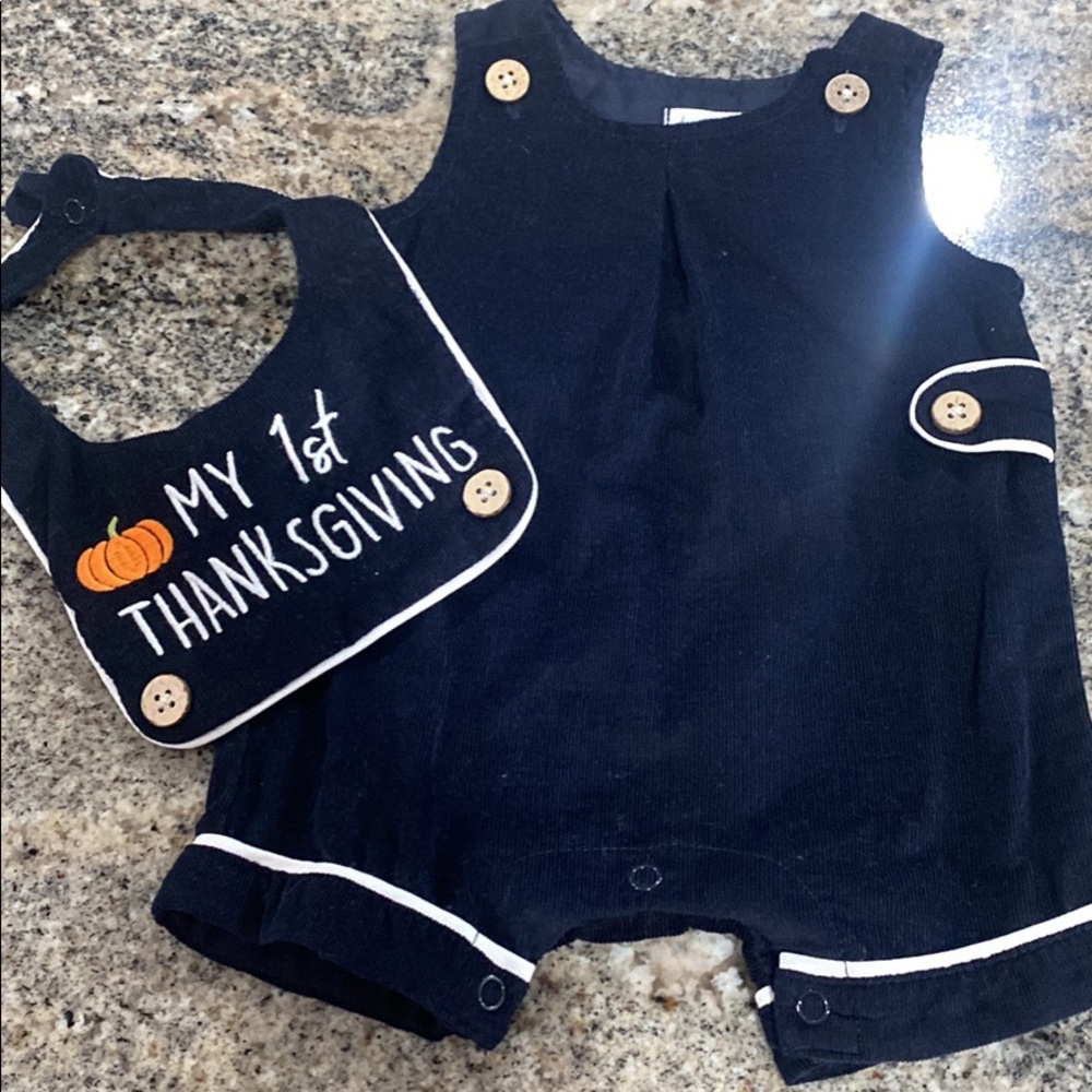 Mud Pie boys first Thanksgiving outfit